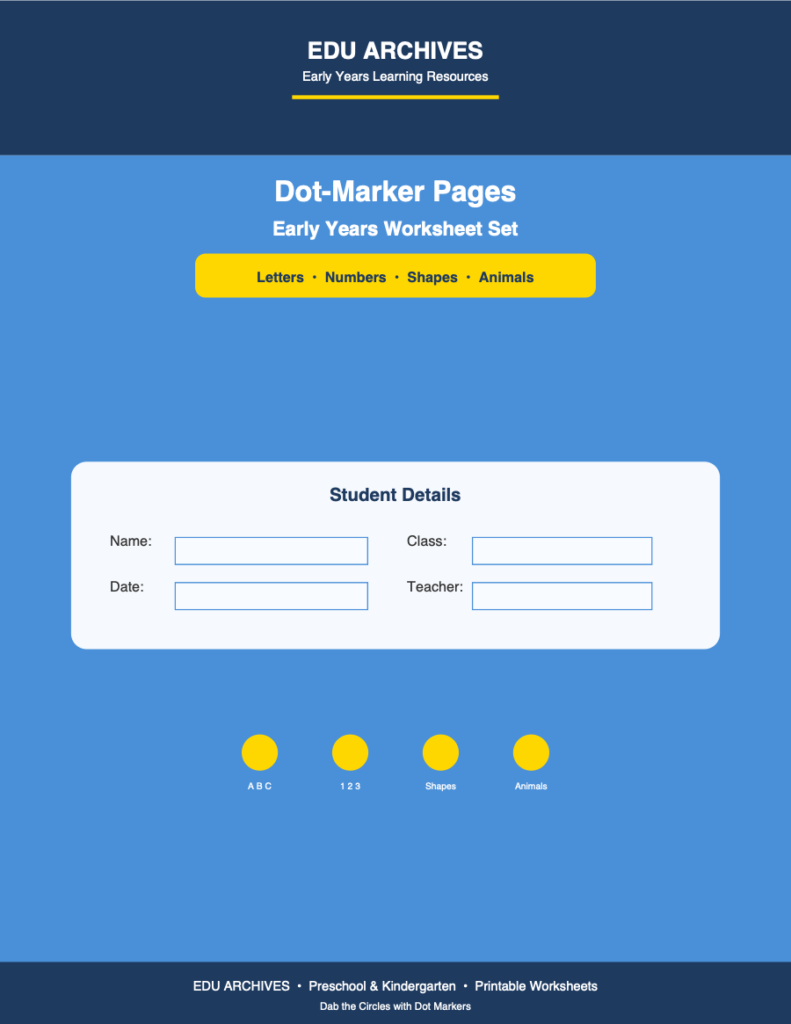 Cover of Dot Marker Pages