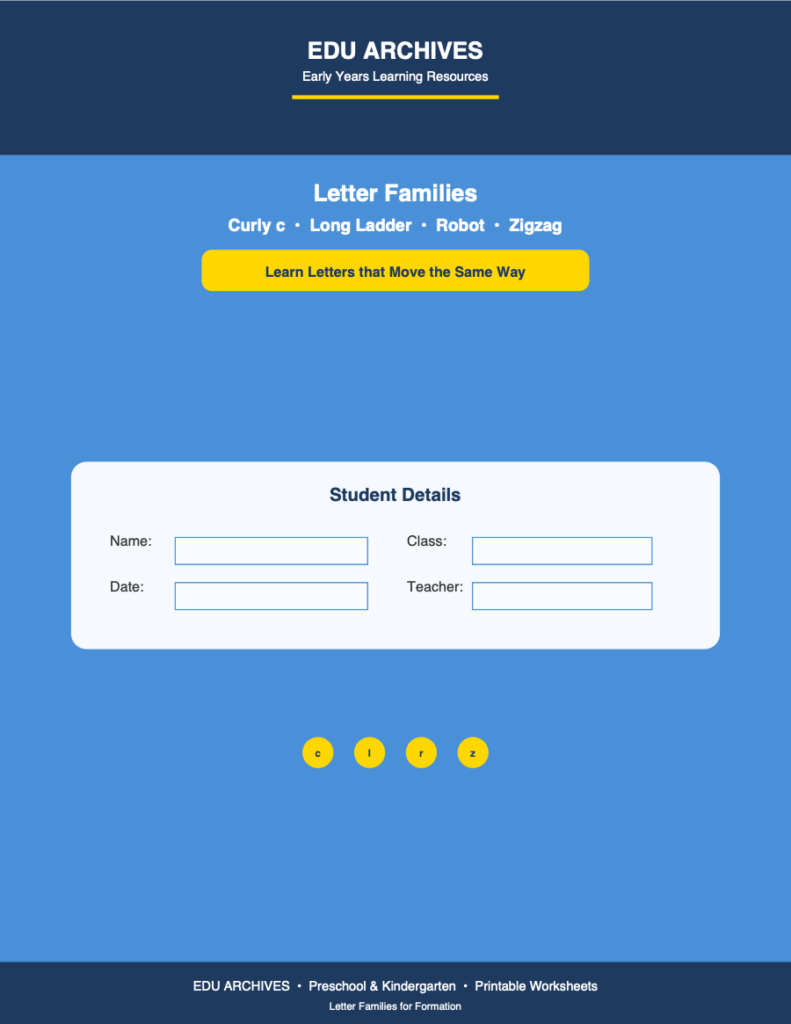 Cover of Letter Families