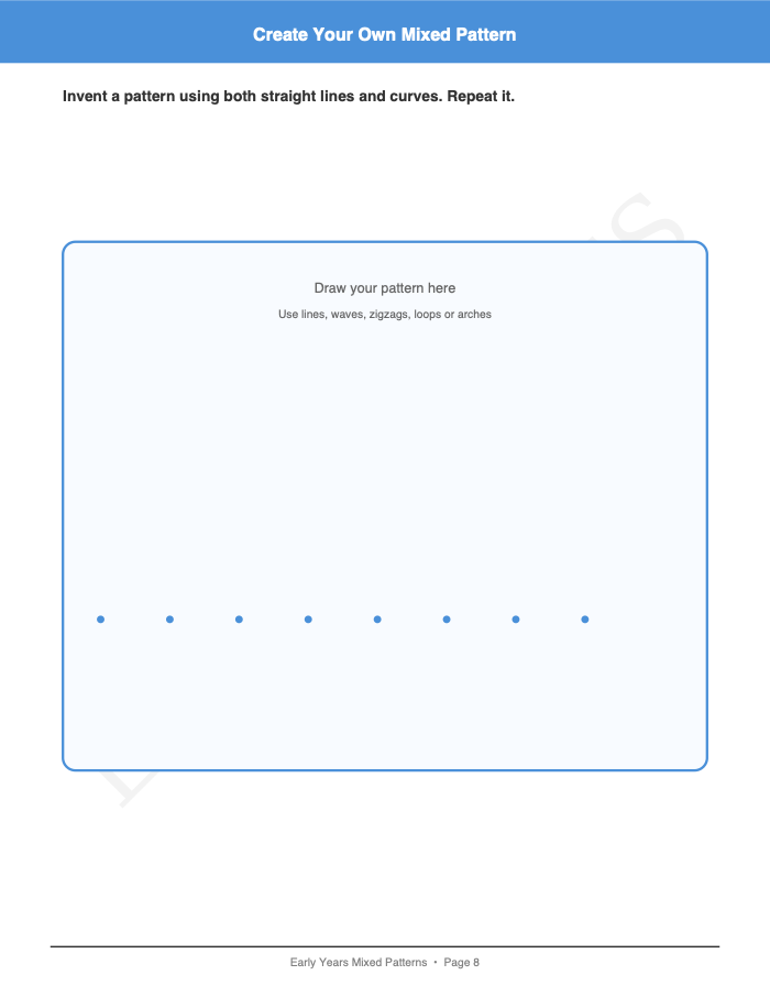 Mixed Patterns: Mixed Patterns: Page 8: Create Your Own Mixed Pattern
