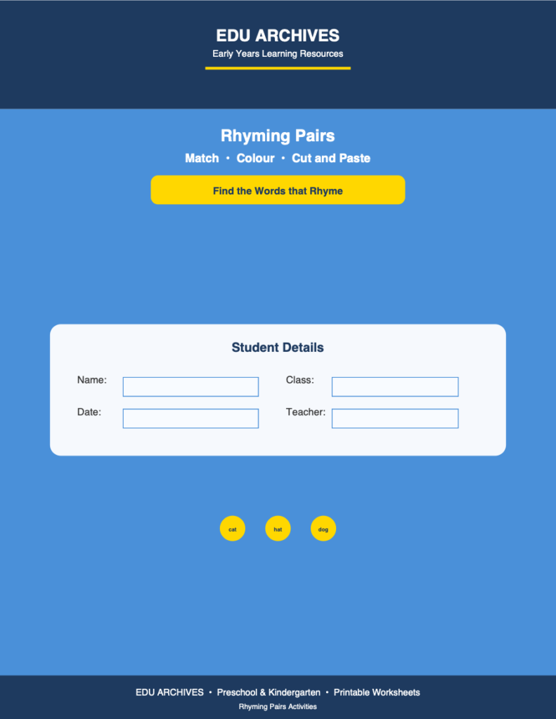 Cover of Rhyming Pairs