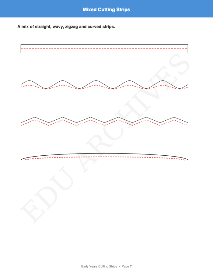 Cutting Strips: Cutting Strips: Page 7: Mixed Cutting Strips