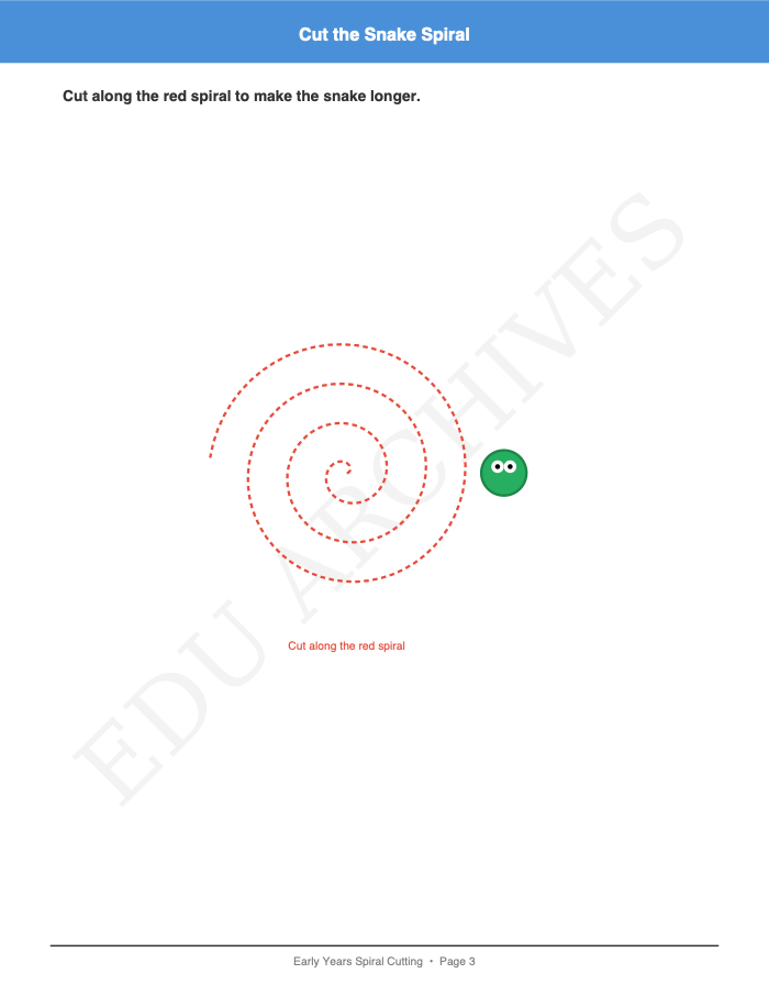 Spiral Cutting: Spiral Cutting: Page 3: Cut the Snake Spiral