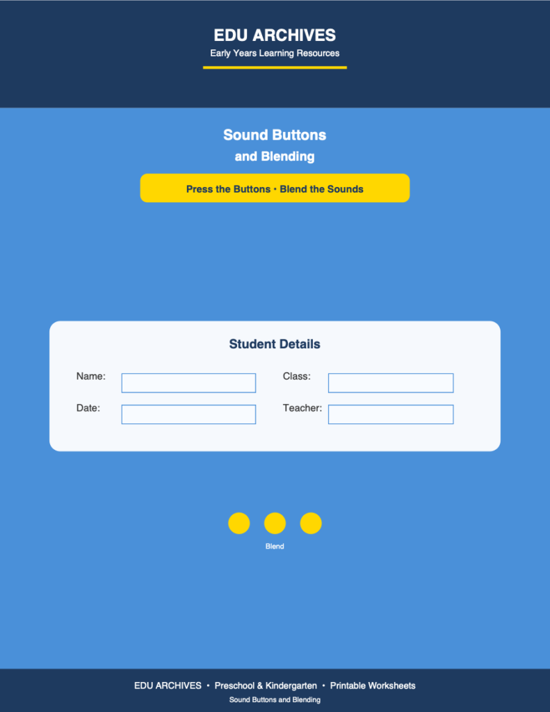 Cover of Sound Buttons and Blending